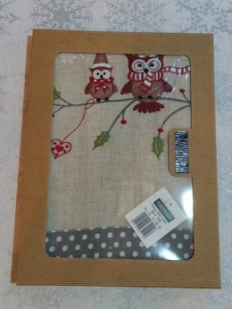 Bieżnik 40*140cm sowy - w ozdobnym pudełku (Niko 2491) -40%