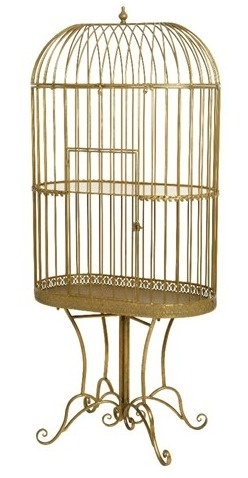 Klatka metalowa XXL złota przecierana 180cm elelement ekspozycyjny ekspozytor (521062)-30%