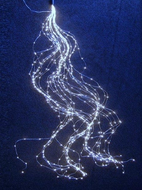 Lampki na druciku 200LED wiązka 10*200cm zimnne 230V (AX8701520)