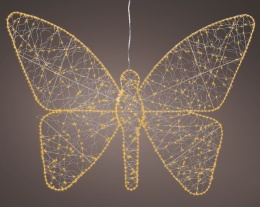 Motyl ażurowy 700LED ciepłe flesz wew/zew timer (490655)