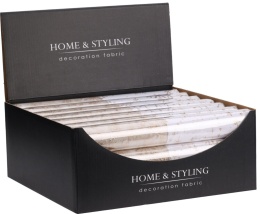 Organza biało złota gwiazdki 30x500cm (523842)