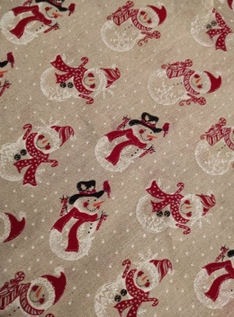 Podkładki kpl-2szt beżowe w bałwanki (PTC4292) -40%