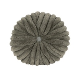 Round pillow 35cm khaki fur (518858)