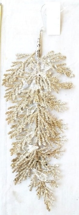 Zawieszka gałązka brokat akrylowe gwiazdki 32*12cm (HN1195)-20%