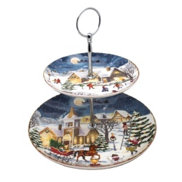 Patera dwupoziomawa ceramiczna 