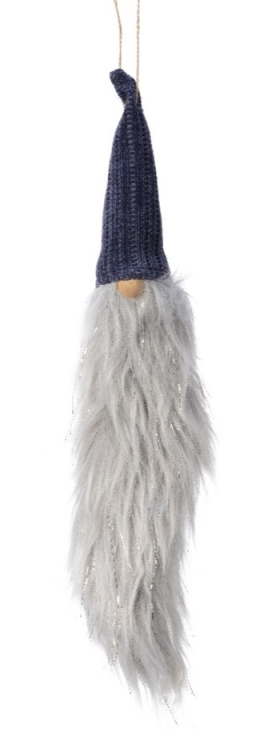 Zawieszka głowa skrzata z długą brodą 2wzory (521975)-20%