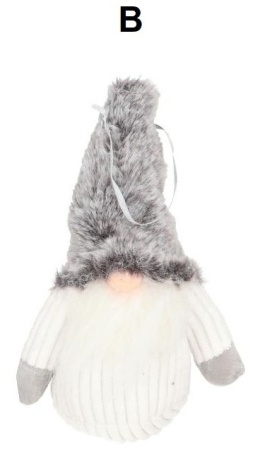 Zawieszka skrzat futrzana czapka22*13*8cm (NM1M10-102A)-20%