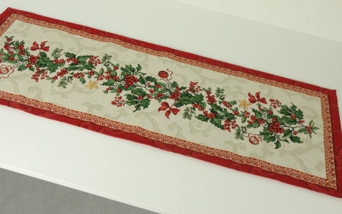 Bieżnik gobelinowy Eden 35x100cm Ostrokrzew (SW409)