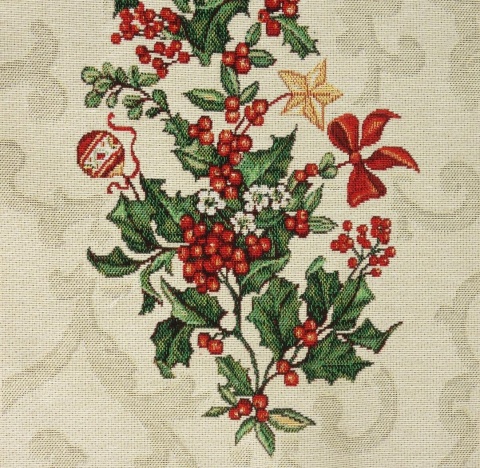 Bieżnik gobelinowy Eden 35x100cm Ostrokrzew (SW409)