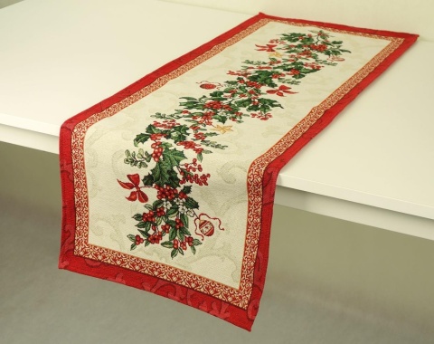 Bieżnik gobelinowy Eden 35x100cm Ostrokrzew (SW409)