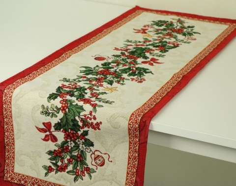 Bieżnik gobelinowy Eden 35x100cm Ostrokrzew (SW409)