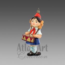 Bombka Atlas Art: Dziewczynka z bębenkiem (00898AA)