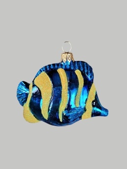 Bombka formowa: Rybka niebiesko żółta (251) D