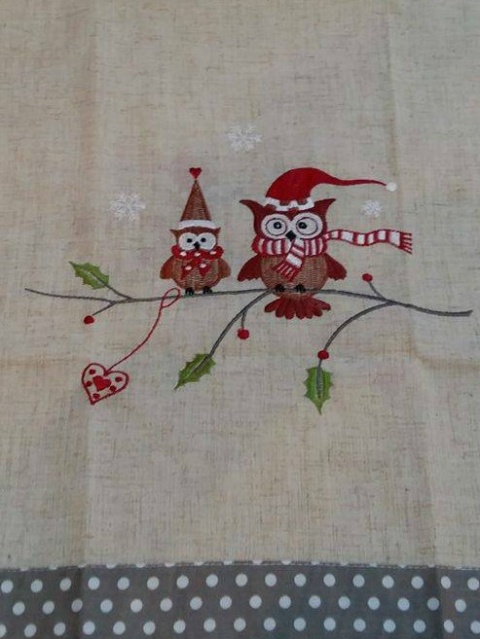 Bieżnik 40*140cm sowy - w ozdobnym pudełku (Niko 2491) -40%