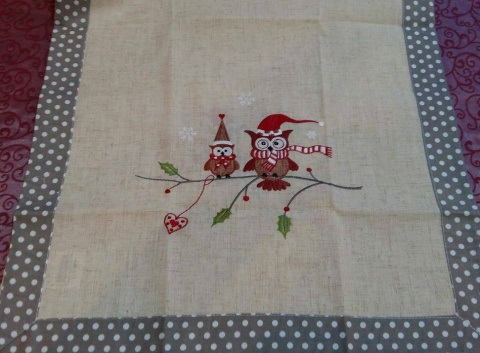 Bieżnik 40*140cm sowy - w ozdobnym pudełku (Niko 2491) -40%