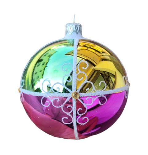 Bombki 100 dekorowane op.4szt LUDOWE (21)