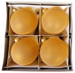 Bombki 120 piaskowe (struktura) op.4szt.