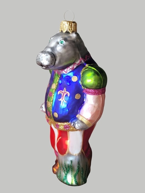 Bombka formowa: Kolekcja cyrkowa Hipopotam (121) H