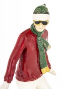 Figure 24cm athlete on a snowboard, polyresin (181002)