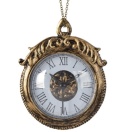 Retro clock pendant with a branch (515503)