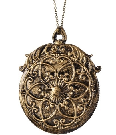 Retro clock pendant with a branch (515503)