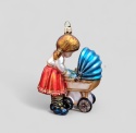 Komozja Christmas Ornament: Girl with a Stroller (6009K00)