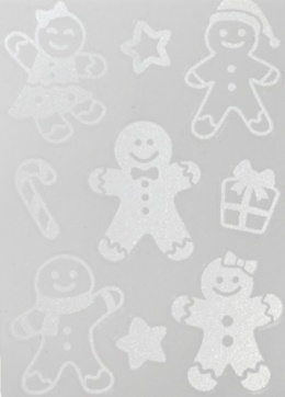 Window decoration: Gingerbread men (460235)