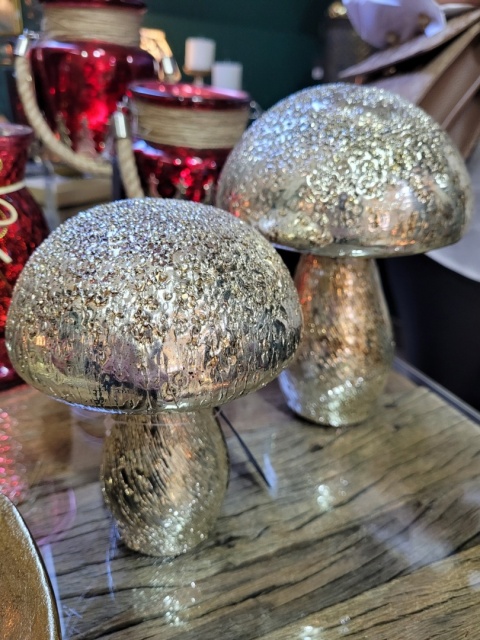 Grzybek ceramiczny 17cm szampański młotkowany duży (IP0101)-20%