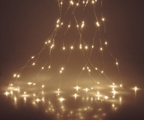 Wire lights 200LED, 10*200cm bundle, very warm + flash, 240V (AX8702620)