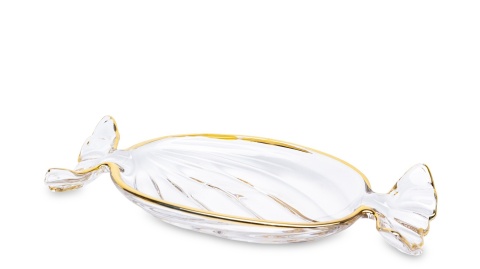 Small glass platter "candy" (173411)