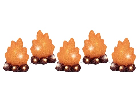Five acrylic flames 60LED (490374)