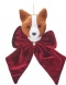 Includes fox with burgundy velvet bow (510901)
