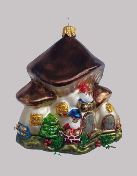 Bombka formowa: Domek grzybek brązowy (356) SEW