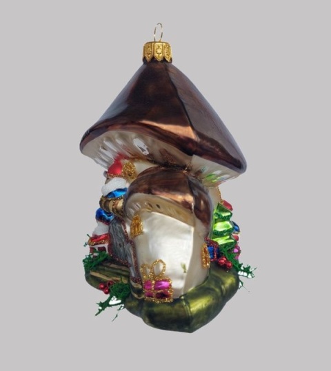 Bombka formowa: Domek grzybek brązowy (356) SEW