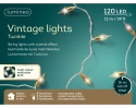 Mini 120LED Vintage Lights pastel bulb lamps 11.9m (493273)