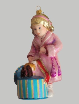 Bombka GlitterLab: Dziewczynka z pieskiem (5228)