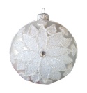 Baubles 120 decorated with ornament, pack of 4: SNOW DREAM