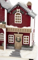 LED tenement house burgundy gray roof 8 melodies (172585)