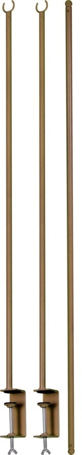 Drążek metalowy złoty do dekoracji stołu (027659) h:135*max250cm