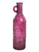Bottle vase, Spanish recycled glass, 50cm, dark purple (SZ01567)