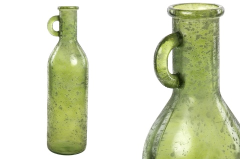 Bottle vase made of recycled Spanish glass, 50cm green (SZ01532)