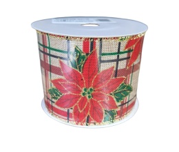 Wstążka na szpuli gwiazda betlejemska (MK0438) -20%