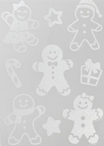 Window decoration: Gingerbread men (460235)