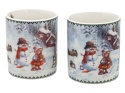 Set of 2 ceramic mugs "Christmas time" (PG-19383) in a decorative box
