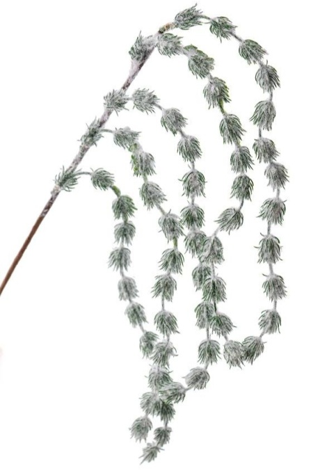 Flocked winter branch "larch" (GL03742)