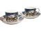 Set of 2 ceramic cups and saucers "Christmas Village" (PG-19857) in a decorative box