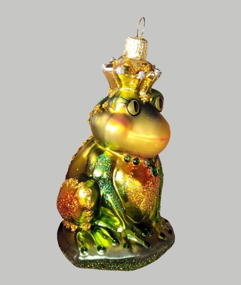 Bauble form: Frog in a crown with stones (154) H