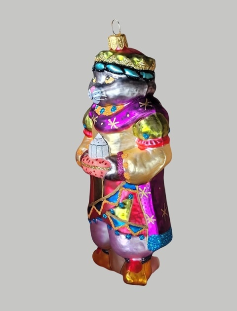 Bauble form: Circus collection Cat king (94) H