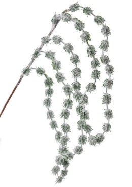 Flocked winter branch 