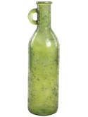 Bottle vase made of recycled Spanish glass, 50cm green (SZ01532)